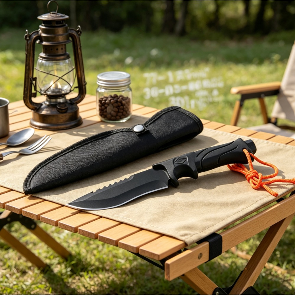 Dive Knife Titanium - Multifunktionales Camping- und Überlebensmesser mit Feststehender