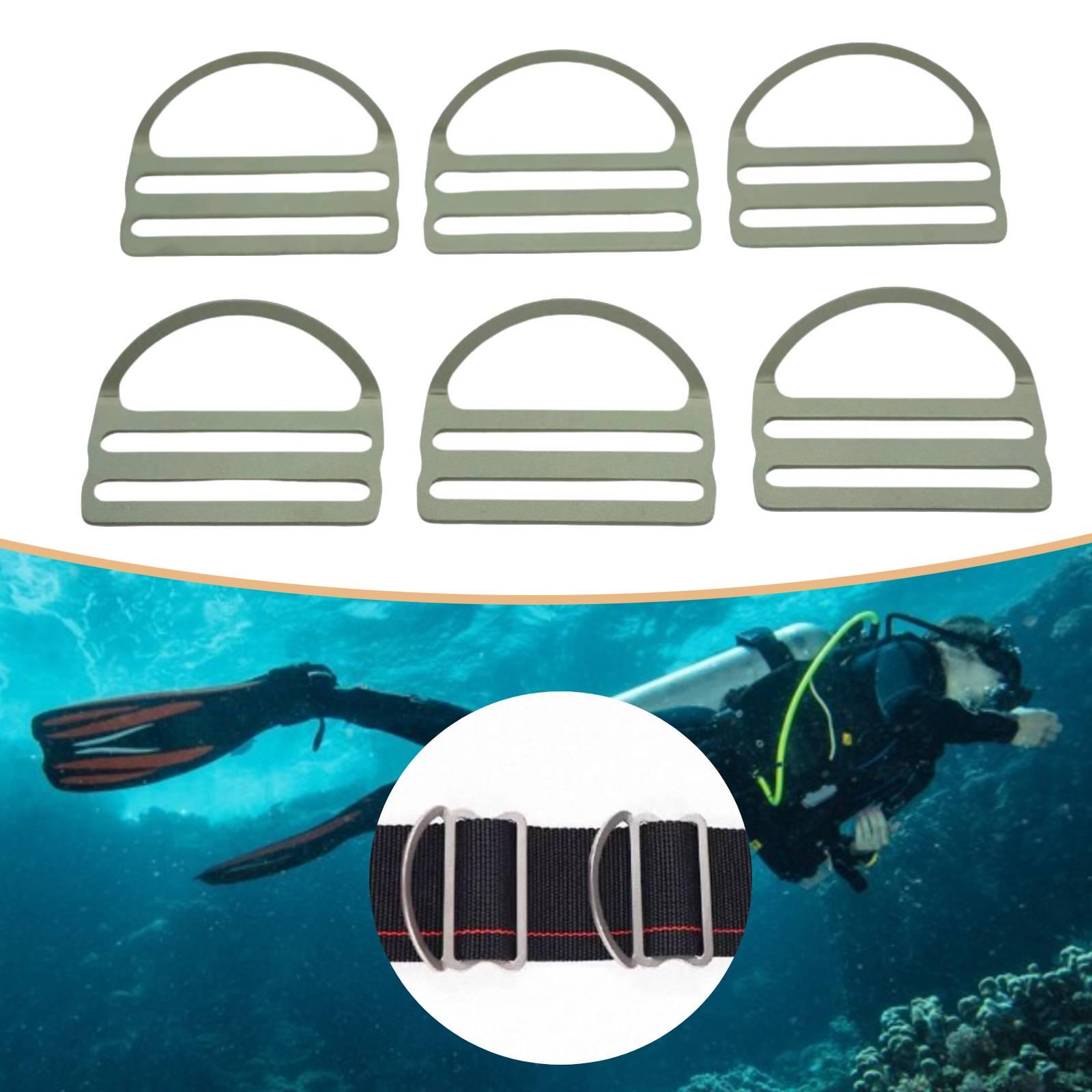 Dive Weight Belt - 6 Stück Tauchgewichtsringe, Tauchsport-Zubehör, Tauchausrüstung, Metallschnalle,