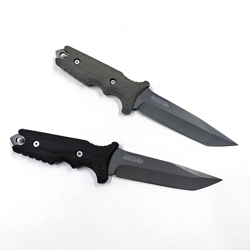 Dive Knife Titanium - 8071 Hochwertiges Edelstahl-Geradmesser - 440C Klinge