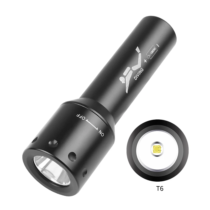 Underwater Flashlight - Neue T6 LED-Tauchlampe mit großer Reichweite