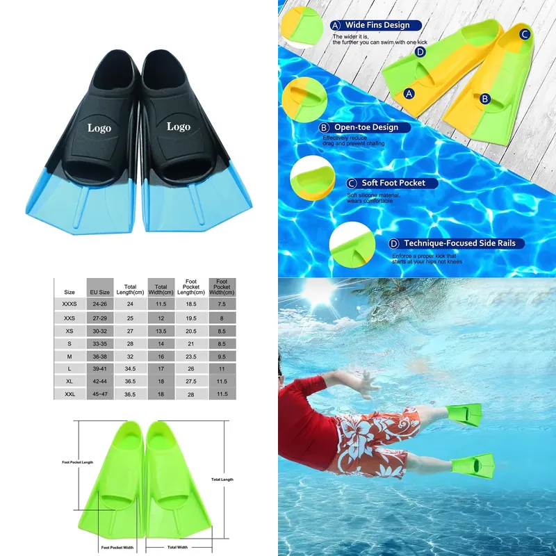 Professionelle Kurzblatt-Silik – Fin Diving Blade Bewertung und Preis
