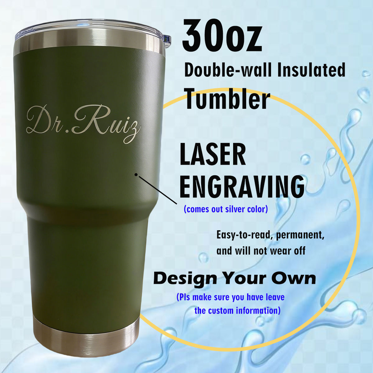 Personalisierter 30 oz Vakuumi – Aquatic Gym Bewertung und Preis
